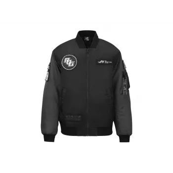 Švarkas Bomber ASUS ROG Cosmic Bomber vyriškas, reguliarus prigludimas, ilgomis rankovėmis