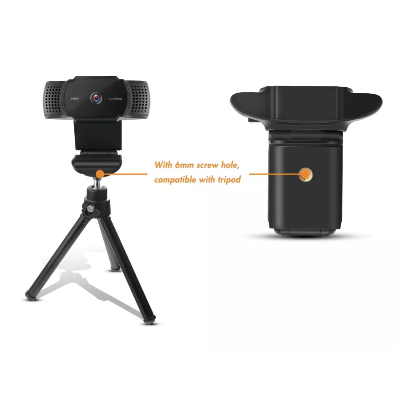 Conceptronic AMDIS06B internetinė kamera 1920 x 1080 pikselių USB 2.0 Juoda