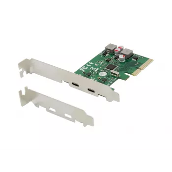 Conceptronic EMRICK PCIe kortelė su 2 USB 3.2 Gen 2 Type-C prievadais, savaiminio maitinimo
