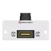 HDMI kištukinis lizdas Kindermann 90° pilkai juodas
