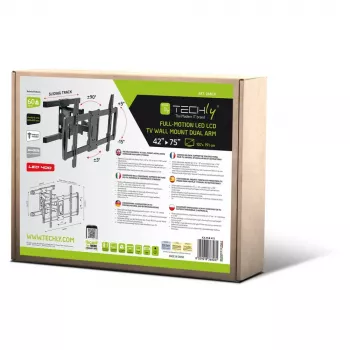 TV laikiklis Techly ICA-PLB-473 iki 75 colių (190,5 cm) juodas