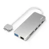 Hama 00200133 dokavimo stotelė nešiojamam kompiuteriui USB 3.2 Gen 1 (3.1 Gen 1) Type-C sidabrinė, balta