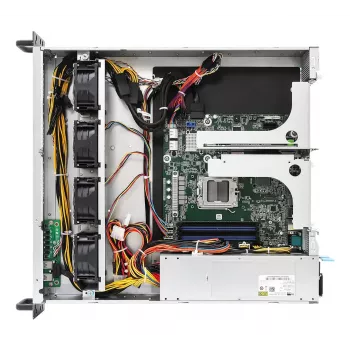 Serverio korpusas ASRock 2U1G-B650 2U, AMD B650, LGA 1718, 2×2,5 colio lizdai, 1000W PSU, DDR5, Aspeed AST2600, 5×USB-A, Gigabit Ethernet