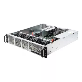Serverio korpusas ASRock 2U1G-B650 2U, AMD B650, LGA 1718, 2×2,5 colio lizdai, 1000W PSU, DDR5, Aspeed AST2600, 5×USB-A, Gigabit Ethernet