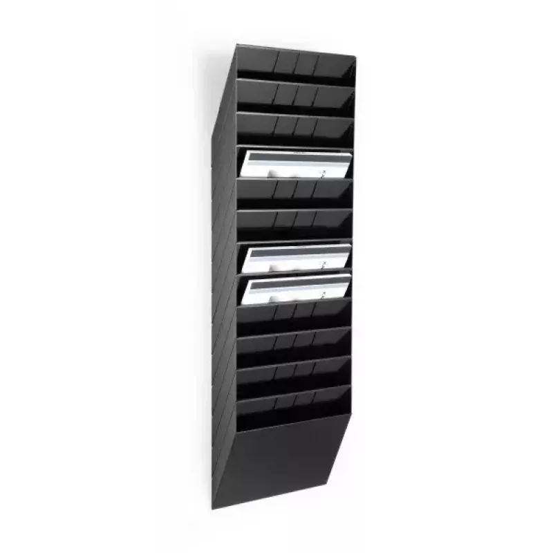 Literatūros stovas Durable FLEXIBOXX 12 lentynų juodas