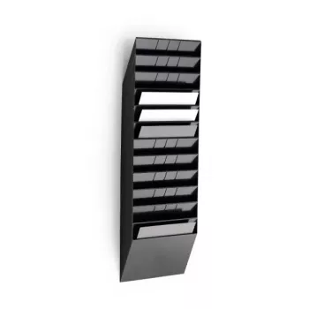 Literatūros stovas Durable FLEXIBOXX 12 lentynų juodas
