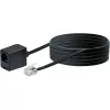 Tinklo kabelis Schwaiger 10m RJ-11 – RJ-11 juodas