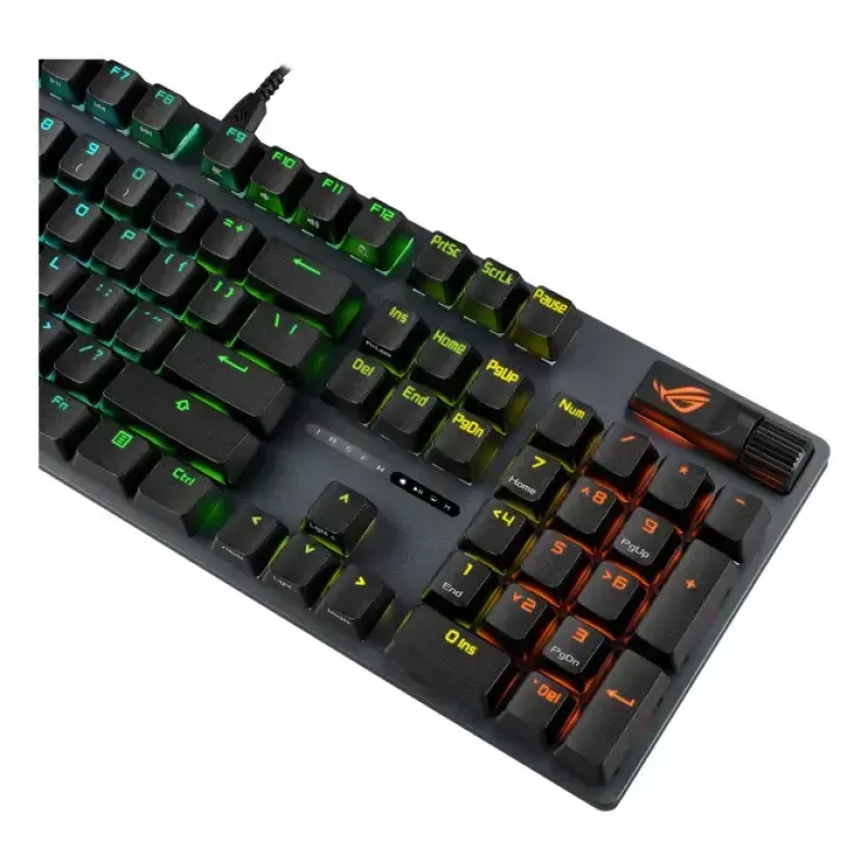Mechaninė žaidimų klaviatūra ASUS ROG Strix Scope II X — pilno dydžio, USB, RGB, Šveicariškas išdėstymas, juoda