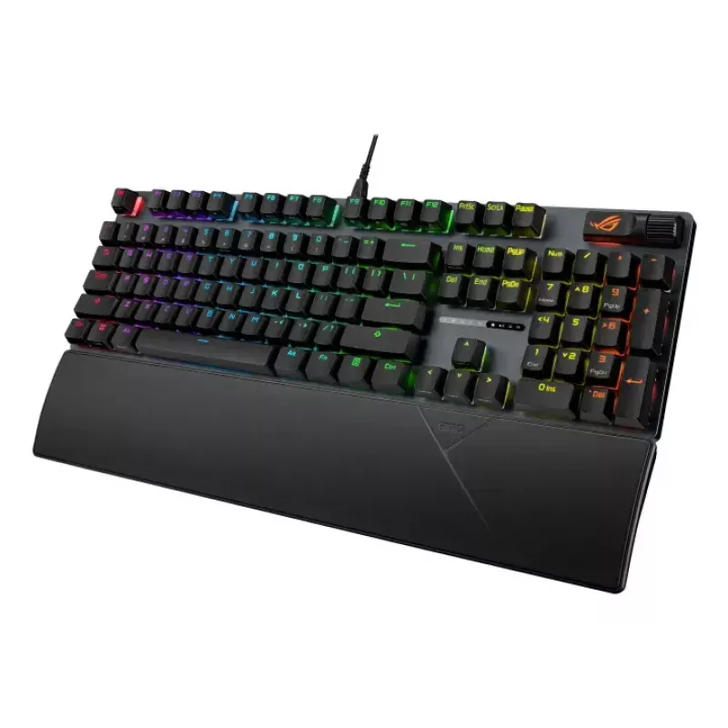 Mechaninė žaidimų klaviatūra ASUS ROG Strix Scope II X — pilno dydžio, USB, RGB, Šveicariškas išdėstymas, juoda