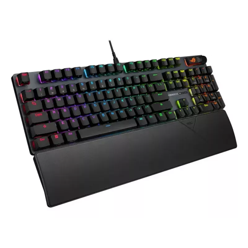Mechaninė žaidimų klaviatūra ASUS ROG Strix Scope II X — pilno dydžio, USB, RGB, Šveicariškas išdėstymas, juoda
