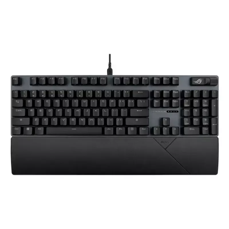 Mechaninė žaidimų klaviatūra ASUS ROG Strix Scope II X — pilno dydžio, USB, RGB, Šveicariškas išdėstymas, juoda