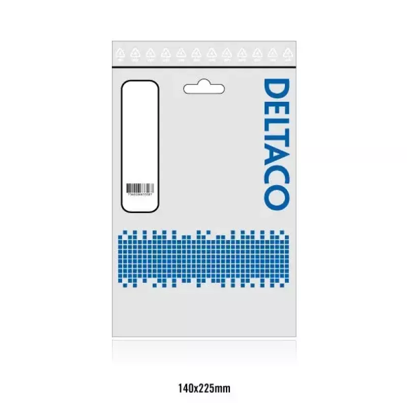 Deltaco TP-611 RJ-45 Cat6 tinklo kabelis 1,5 m pilkas