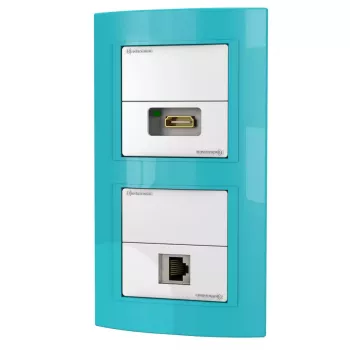 Kištukinis lizdas RJ-45 + HDMI Kindermann 7456 000 543