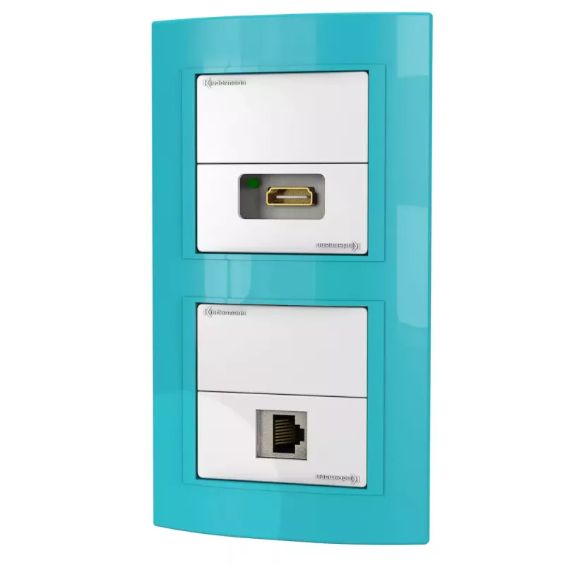 Kištukinis lizdas RJ-45 + HDMI Kindermann 7456 000 543