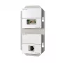 Kištukinis lizdas RJ-45 + HDMI Kindermann 7456 000 543