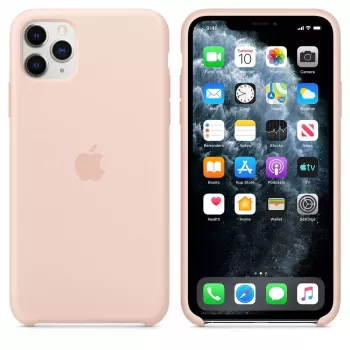 Apple iPhone 11 Pro Max Silikoninis Dėklas Pink Sand