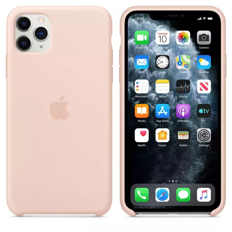 Apple iPhone 11 Pro Max Silikoninis Dėklas Pink Sand