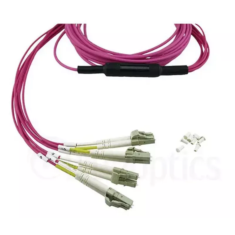 BlueOptics CBL-MPO12-4LC-OM4-3M-BO InfiniBand šviesolaidinis kabelis 4x LC MPO 3m