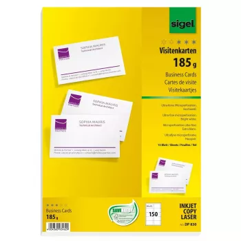 Vizitinės kortelės Sigel DP830