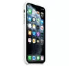 Silicone dėklas Apple iPhone 11 Pro Max — silikoninis, baltas, tinka 6,5 colio