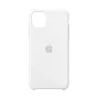 Silicone dėklas Apple iPhone 11 Pro Max — silikoninis, baltas, tinka 6,5 colio