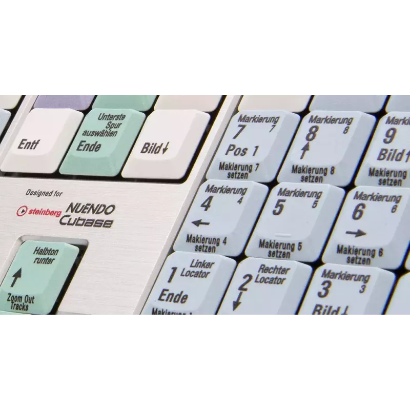 Klaviatūra Logickeyboard LKB-CBASE-AJPU-DE Office USB QWERTZ vokiška daugiaspalvė
