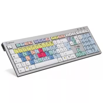 Klaviatūra Logickeyboard LKB-CBASE-AJPU-DE Office USB QWERTZ vokiška daugiaspalvė