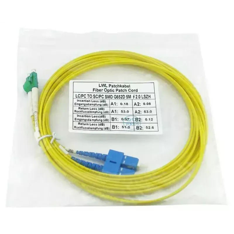 BlueOptics SFP3132BU2MX InfiniBand šviesolaidinis kabelis 2 m LC SC geltonas