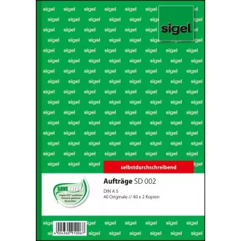 Verslo forma Sigel SD002 (A5, žalia, 120 lapų)