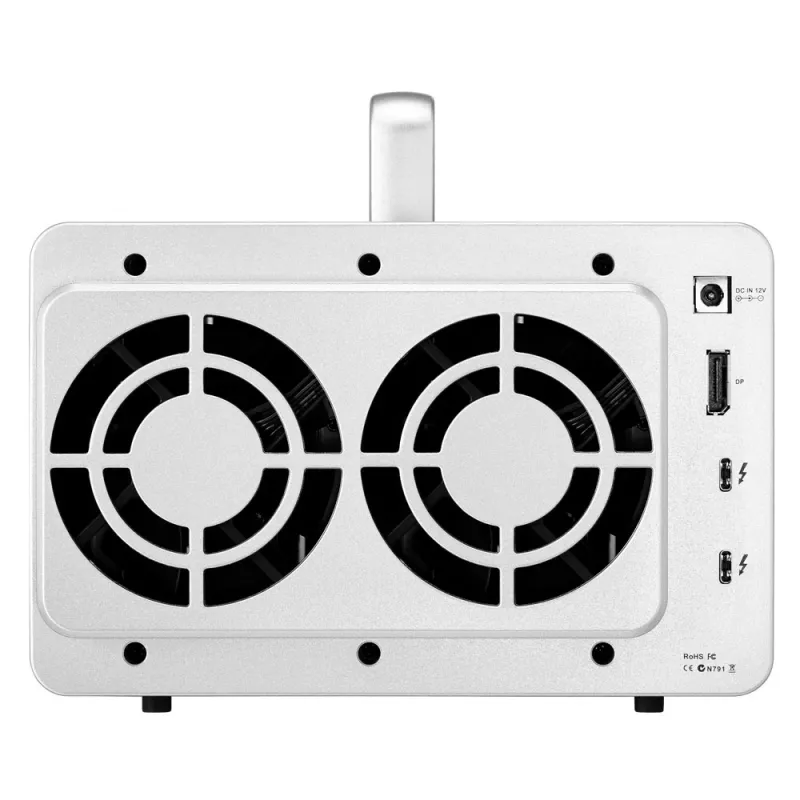 TerraMaster D5 Thunderbolt 3 diskų masyvas 0 TB Stalinis Pilka