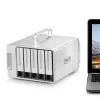TerraMaster D5 Thunderbolt 3 diskų masyvas 0 TB Stalinis Pilka
