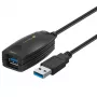 Techly SuperSpeed USB3.0 aktyvus ilginimo kabelis 5m juodas ICUR3050