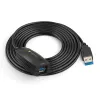 Techly SuperSpeed USB3.0 aktyvus ilginimo kabelis 5m juodas ICUR3050