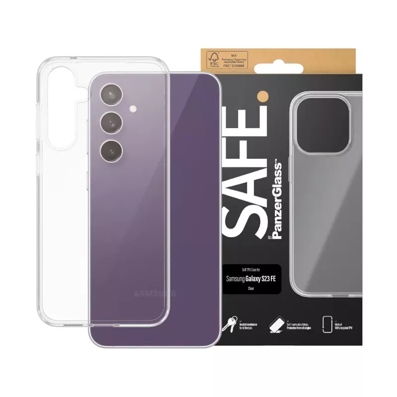 PanzerGlass SAFE. by ® TPU dėklas permatomas Samsung Galaxy S23 FE