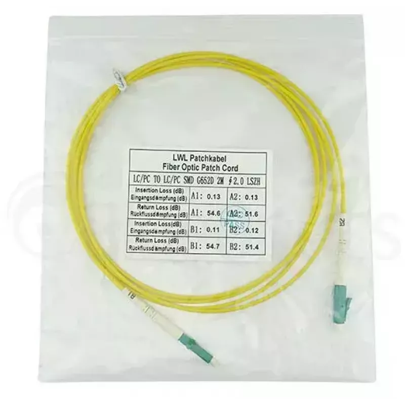 BlueOptics SFP2121BU1MM InfiniBand šviesolaidinis kabelis 1m LC geltonas