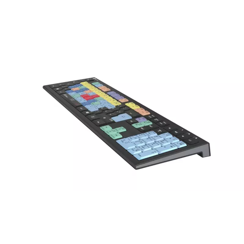 Klaviatūra Logickeyboard LKB-CBASE-A2PC-DE universali USB QWERTZ vokiška juoda