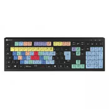 Klaviatūra Logickeyboard LKB-CBASE-A2PC-DE universali USB QWERTZ vokiška juoda