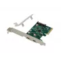 Conceptronic EMRICK PCIe kortelė su 2 USB 3.2 Gen 2 Type-C prievadais