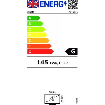 NEC PN-HS501 Skaitmeninės iškabos plokščiasis ekranas 127 cm (50 colių) LCD 700 cd/m² 4K Ultra HD juodas 24/7
