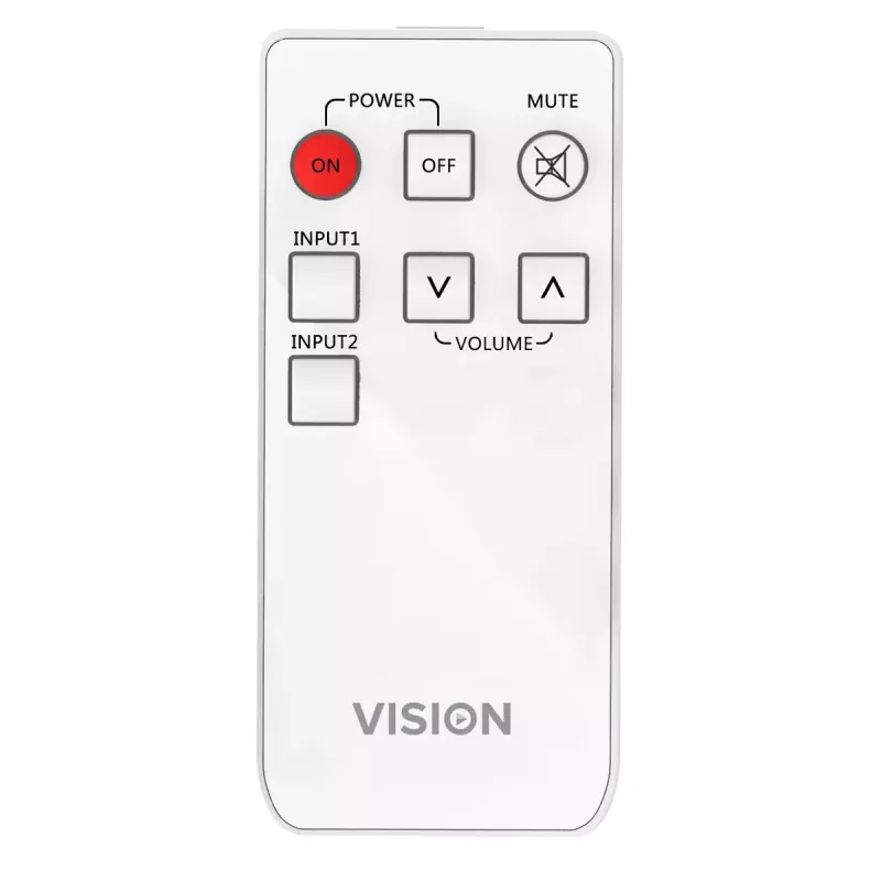 Garso stiprintuvas Vision TC3-AMP 2.0 kanalų namams Baltas