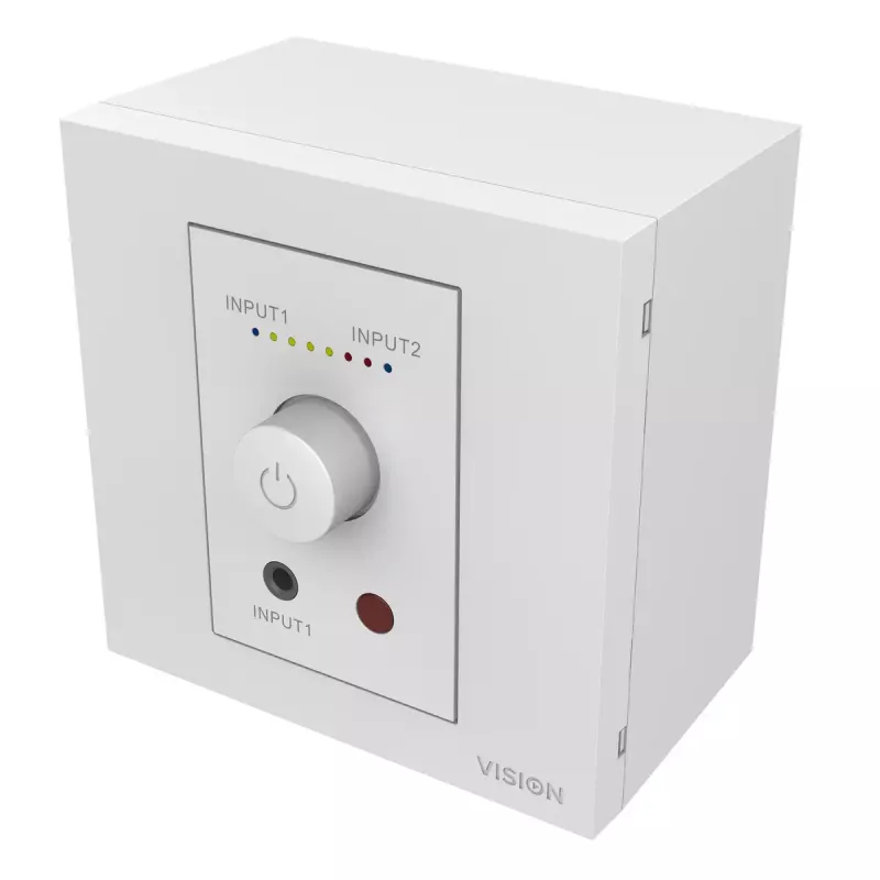 Garso stiprintuvas Vision TC3-AMP 2.0 kanalų namams Baltas