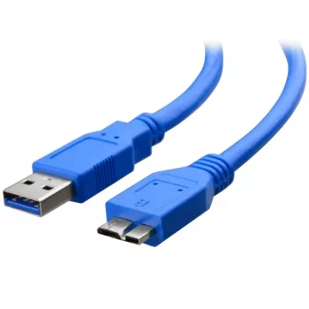 Techly USB 3.0 SuperSpeed kabelis A / Micro B 2m mėlynas ICOC MUSB3-A-020