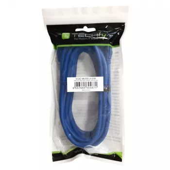 Techly USB 3.0 SuperSpeed kabelis A / Micro B 2m mėlynas ICOC MUSB3-A-020