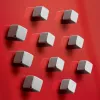 Neodimio magneto kubas Sigel BA193 sidabrinis 10 mm (10 vnt.)