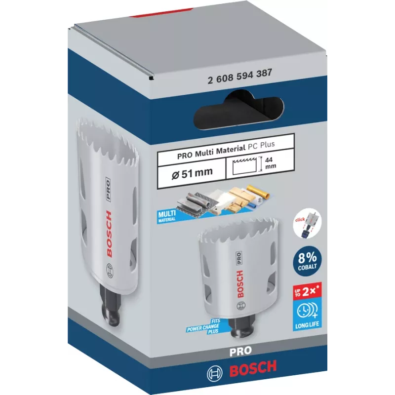 Bosch PRO Multi Material PC Plus 44/51 mm Pjūklas Skylėms Gręžti