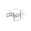Techly ICA-PLB 344LTY TV laikiklis 177,8 cm (70 col.) juodas