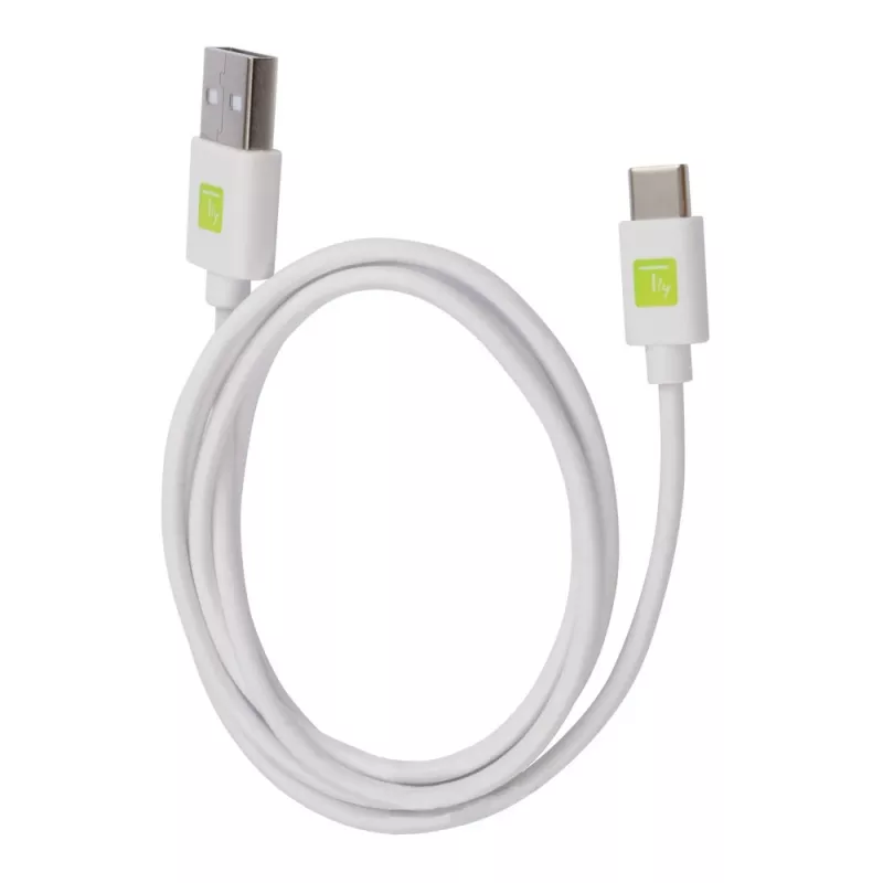 Techly ICOC MUSB20-CMAM10TW USB laidas USB 2.0 1 m USB A USB C Baltas
