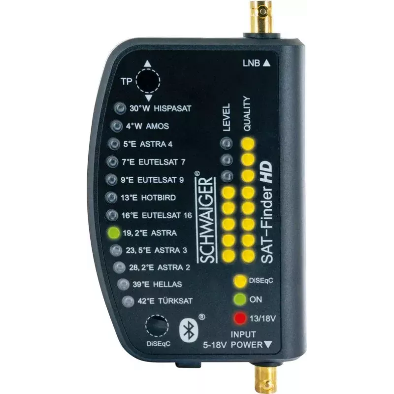 Palydovinis signalo ieškiklis Schwaiger SF9003BTAKKU 950–2150 MHz plastikinis