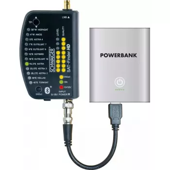Palydovinis signalo ieškiklis Schwaiger SF9003BTAKKU 950–2150 MHz plastikinis