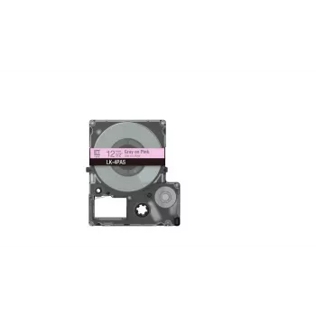 Epson LK-4PAS pilkai rožinė termo perdavimo etikečių juosta 1,2 cm